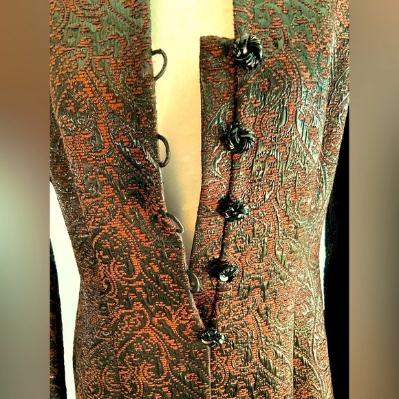 Carmen Marc Valvo Glistening Fabric Formal Evening Suit - Picture 5 of 9